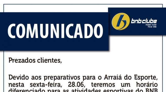 Comunicado: horário de funcionamento!