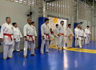 Exame de Troca de Faixas do Karatê do BNB Clube
