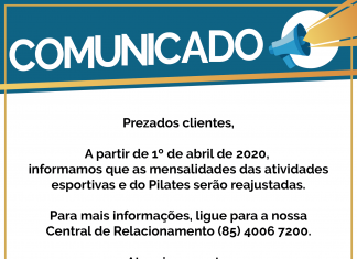 Reajuste no mês de Abril