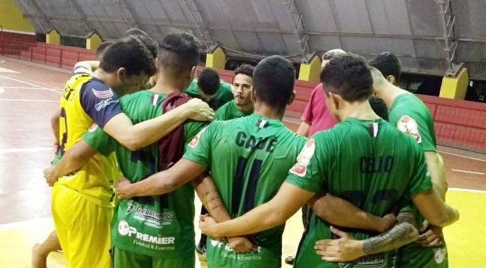 Time BNB Clube/Guerreirinhos em treinamento para o Campeonato Cearense de Futsal 2020