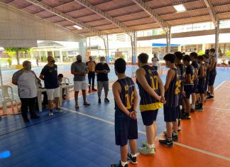 Inauguração da quadra de basquete do BNB Clube