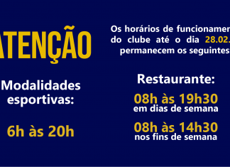 Novo horário de funcionamento do BNB Clube até 28.02.21