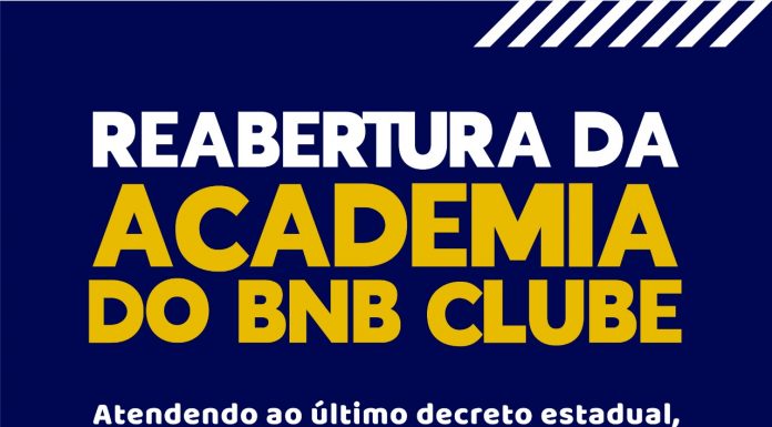 Reabertura da academia do BNB Clube no dia 27.04.21