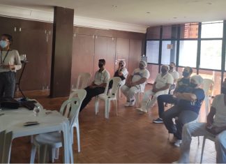Treinamento da equipe do restaurante do BNB Clube