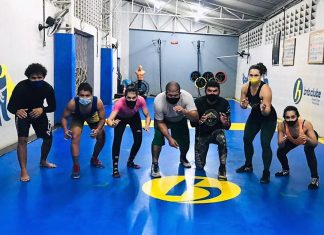 A equipe de Wrestling do BNB Clube está de volta aos treinos!