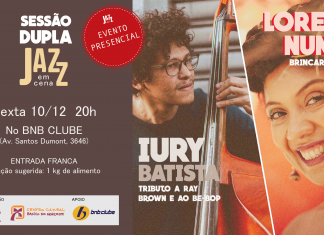 Jazz em Cena no BNB Clube, 10/12. Entrada franca!