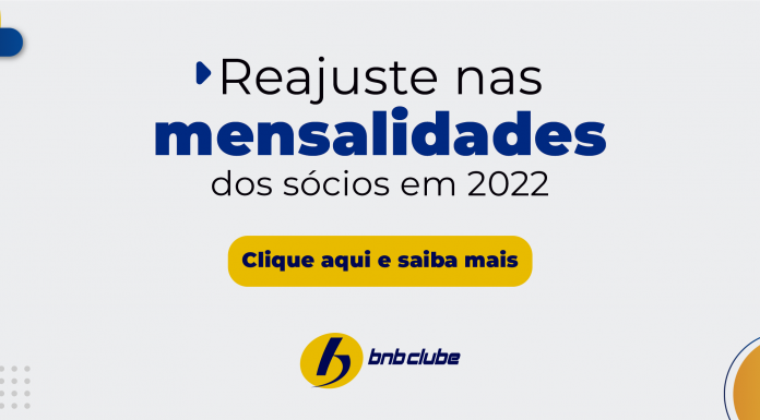 Reajuste das mensalidades dos sócios em 2022