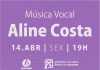 Aline Costa anima o BNB Clube nesta sexta-feira, 14.04.