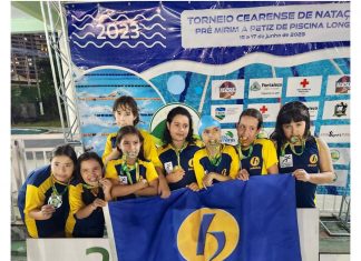 A equipe de natação do BNB Clube conquistou 154 medalhas em campeonato