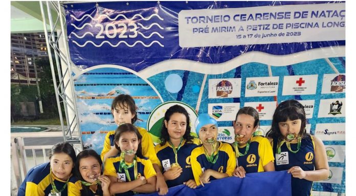 A equipe de natação do BNB Clube conquistou 154 medalhas em campeonato
