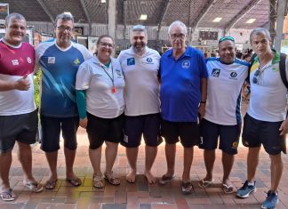 Alta Cúpula da CBDA e técnicos se reúnem no BNB Clube para confraternização.