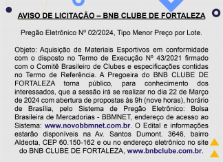 Pregão Eletrônico Nº 02/2024
