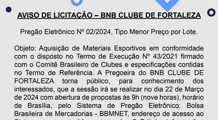 Pregão Eletrônico Nº 02/2024