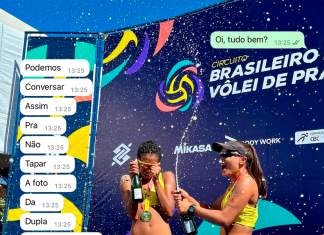 Nova academia e craques do vôlei de praia