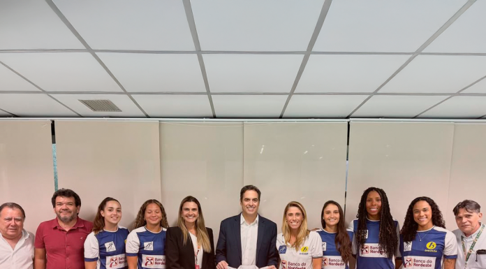 BNB Clube agradece a Paulo Câmara e ao Banco do Nordeste por apoio ao projeto de Vôlei de Praia