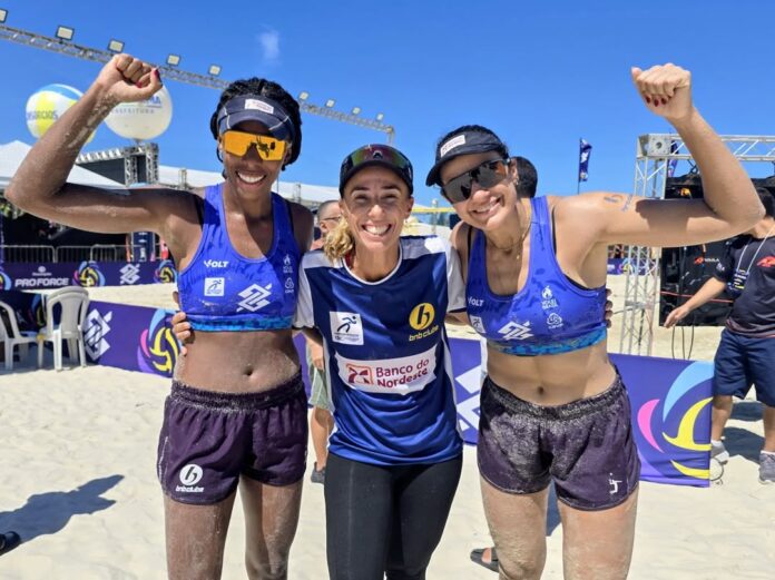 Amanhã é dia de decisão! 🏐Disputa pelo 3º lugar às 9h, na quadra central, contra Duda e Ana Pat
