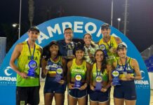Brasil conquista título do Circuito Sul-Americano de Vôlei de Praia em Iquique com ouro das duplas femininas