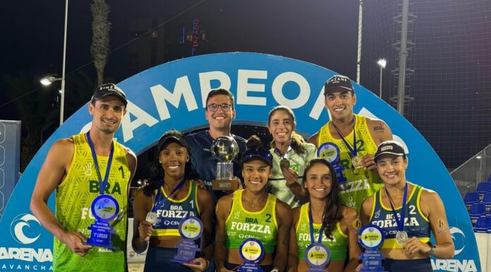 Brasil conquista título do Circuito Sul-Americano de Vôlei de Praia em Iquique com ouro das duplas femininas