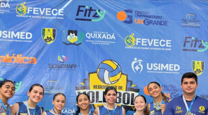 Projeto de vôlei apoiado pela Cegás conquista dois vice-campeonatos no Regionalito de Quixadá