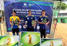 BNB Clube domina 4ª etapa do Campeonato Cearense de Águas Abertas com títulos e pódios