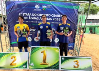 BNB Clube domina 4ª etapa do Campeonato Cearense de Águas Abertas com títulos e pódios